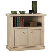 Porta tv 2 in legno shabby avorio patinato 84x40x75 - Mobili 2G