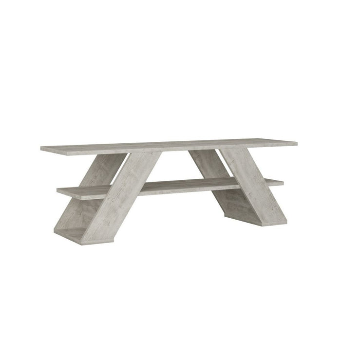 Mobile porta Tv aperto 2 ripiani Farfalla 120 colore bianco vintage