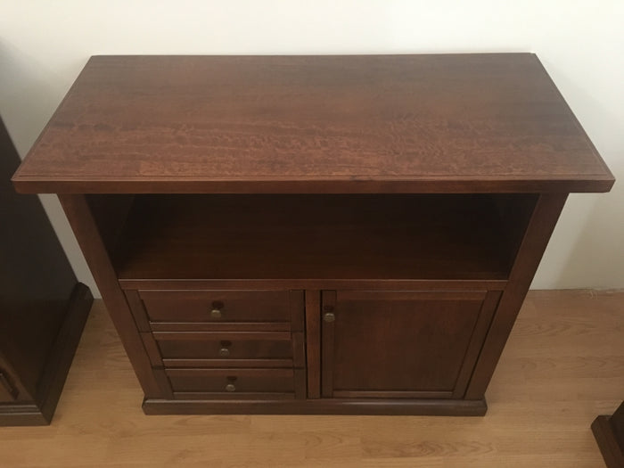 Porta tv in legno arte povera tinta noce 84x40x75 (378) - Mobili 2G