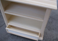 Porta televisore in legno 2 vani 1 cassetto arte povera tinta noce l.85 x p.47 h.79 - Mobili 2G