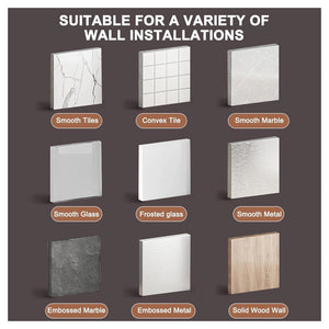 Trade Shop - Porta Utensili Con 6 Ganci Adesivo Appendi Mestoli Porta Coltelli Gadget Da Cucina -