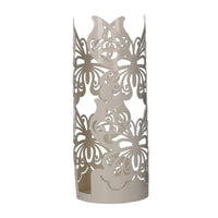 Portabicchiere metallo farfalla crema tondo cm ø8h13.5