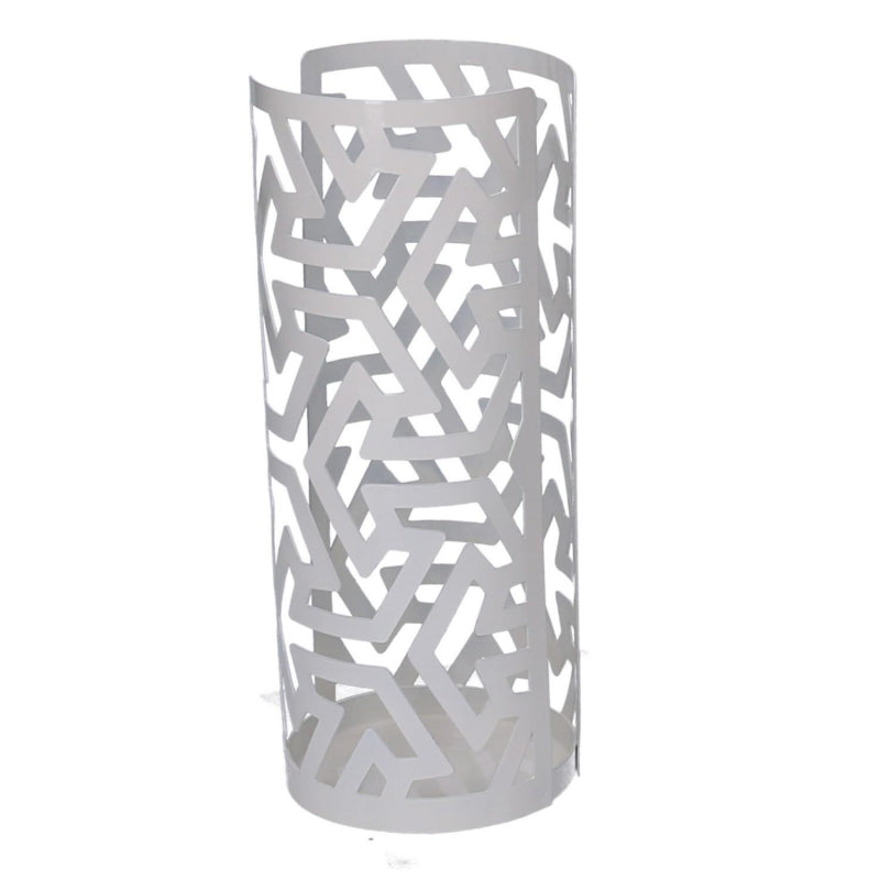 Portabicchiere metallo frecce bianco tondo cm ø8h20