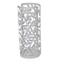 Portabicchiere metallo frecce bianco tondo cm ø8h20