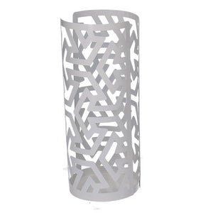 Portabicchiere metallo frecce bianco tondo cm ø8h20