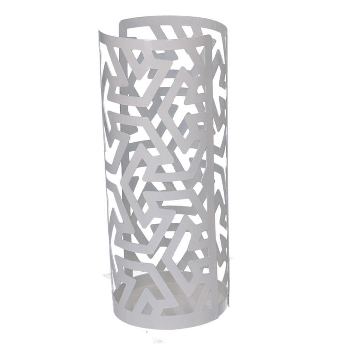 Portabicchiere metallo frecce bianco tondo cm ø8h20