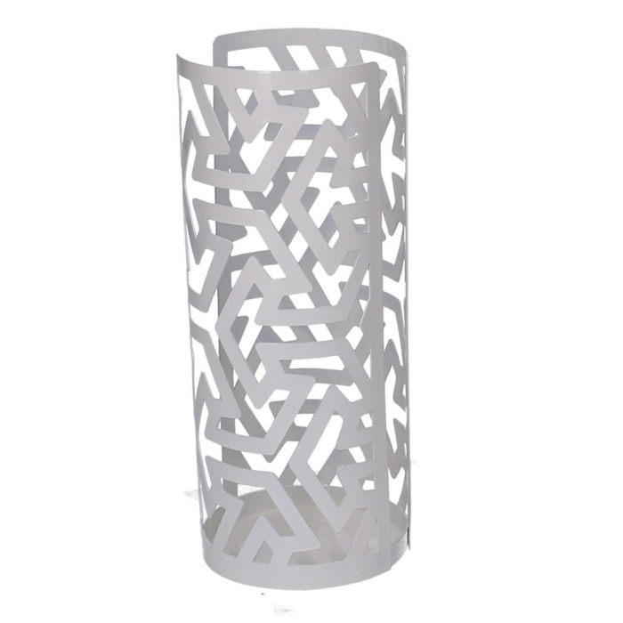 Portabicchiere metallo frecce bianco tondo cm ø8h20