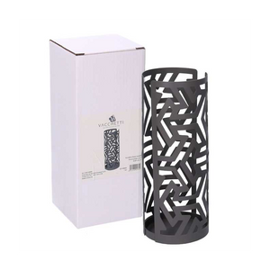 Portabicchiere metallo frecce grigio tondo cm ø8h20