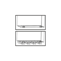 Portabicchieri in 4 linee., Cromato brillo, Acciaio.