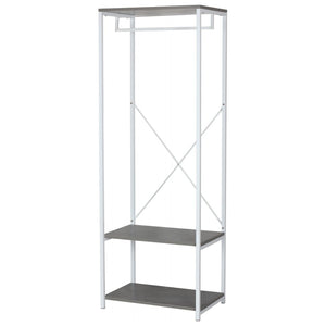 Portabiti Con 2 Ripiani In Legno Truciolato+Metallo 60X40X167