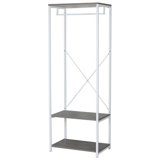 Portabiti Con 2 Ripiani In Legno Truciolato+Metallo 60X40X167