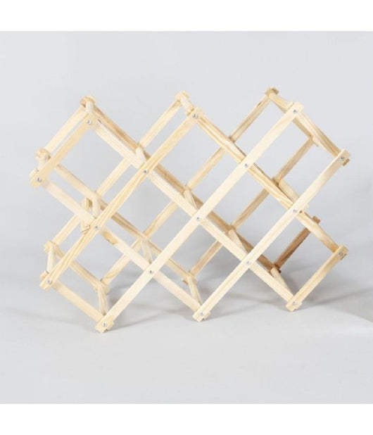 Portabottiglie Cantinetta Legno 8 Bottiglie Scaffale Richiudibile Bottiglia Vino         