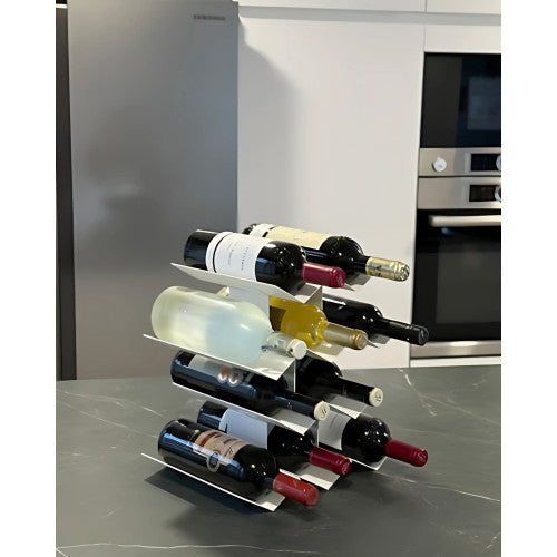 Portabottiglie da tavolo "IN VINO VERITAS", 10 bottiglie