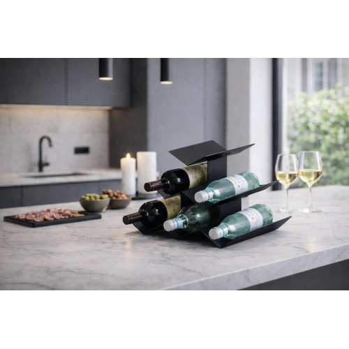 Portabottiglie da tavolo IN VINO VERITAS, 6 bottiglie