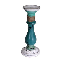 Portacandele mare metallo con corda 1p cm ø14,5h35