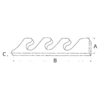 PORTACANNA A PARETE 4 POSTI