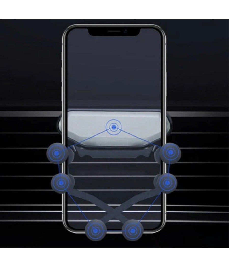 Portacellulare Auto Universale Griglia Di Ventilazione 6 Punti Fissaggio Q-zj018         