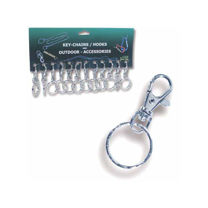 Portachiavi Anello Moschettone Mini Pz 12 Geit