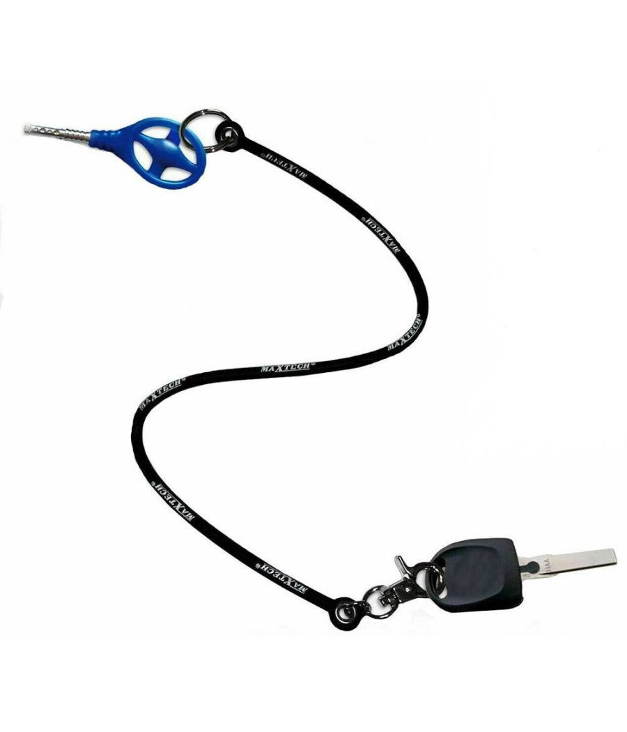 Portachiavi Block Shaft Auto Corda Silicone Antifurto Bloccasterzo Fi-lb001 Nero         