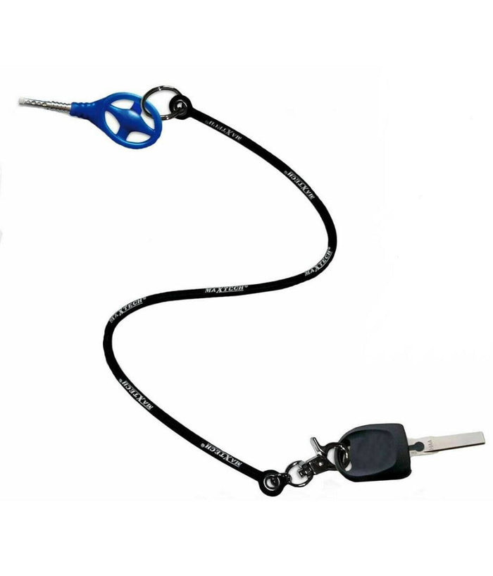 Portachiavi Block Shaft Auto Corda Silicone Antifurto Bloccasterzo Fi-lb001 Nero         