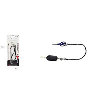 Portachiavi Block Shaft Auto Corda Silicone Antifurto Bloccasterzo Fi-lb001 Nero         