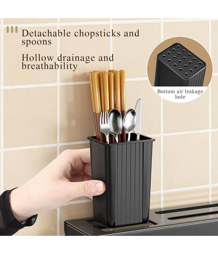 Portacoltelli Da Parete Multifunzione Portautensili Oggetti Da Cucina Organizer         