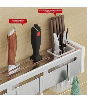 Portacoltelli Da Parete Multifunzione Portautensili Oggetti Da Cucina Organizer         
