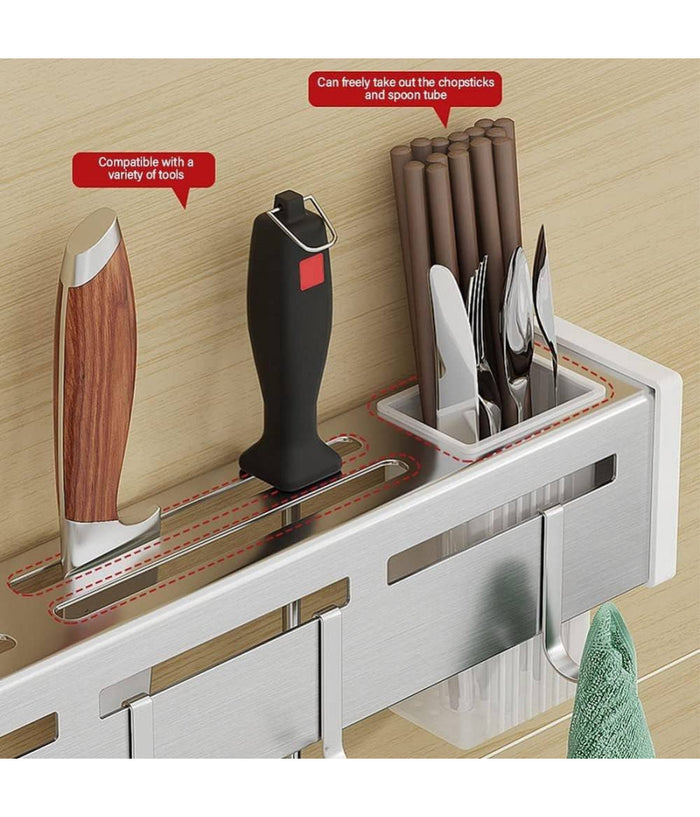 Portacoltelli Da Parete Multifunzione Portautensili Oggetti Da Cucina Organizer         