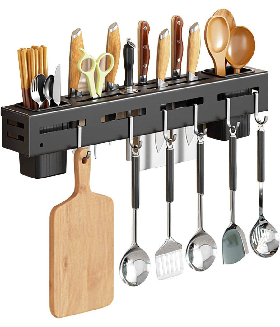Portacoltelli Da Parete Multifunzione Portautensili Oggetti Da Cucina Organizer         