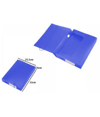 Portadocumenti Cartellina Cartella Molla Blu Custodia Folder 33x25.5x6 Cm 72212         