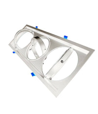 Portafaretti Incasso Triplo Per Faretto Ar111 Rettangolare Orientabile P-ar111-3  Bianco       