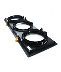 Portafaretti Incasso Triplo Per Faretto Ar111 Rettangolare Orientabile P-ar111-3  Nero       
