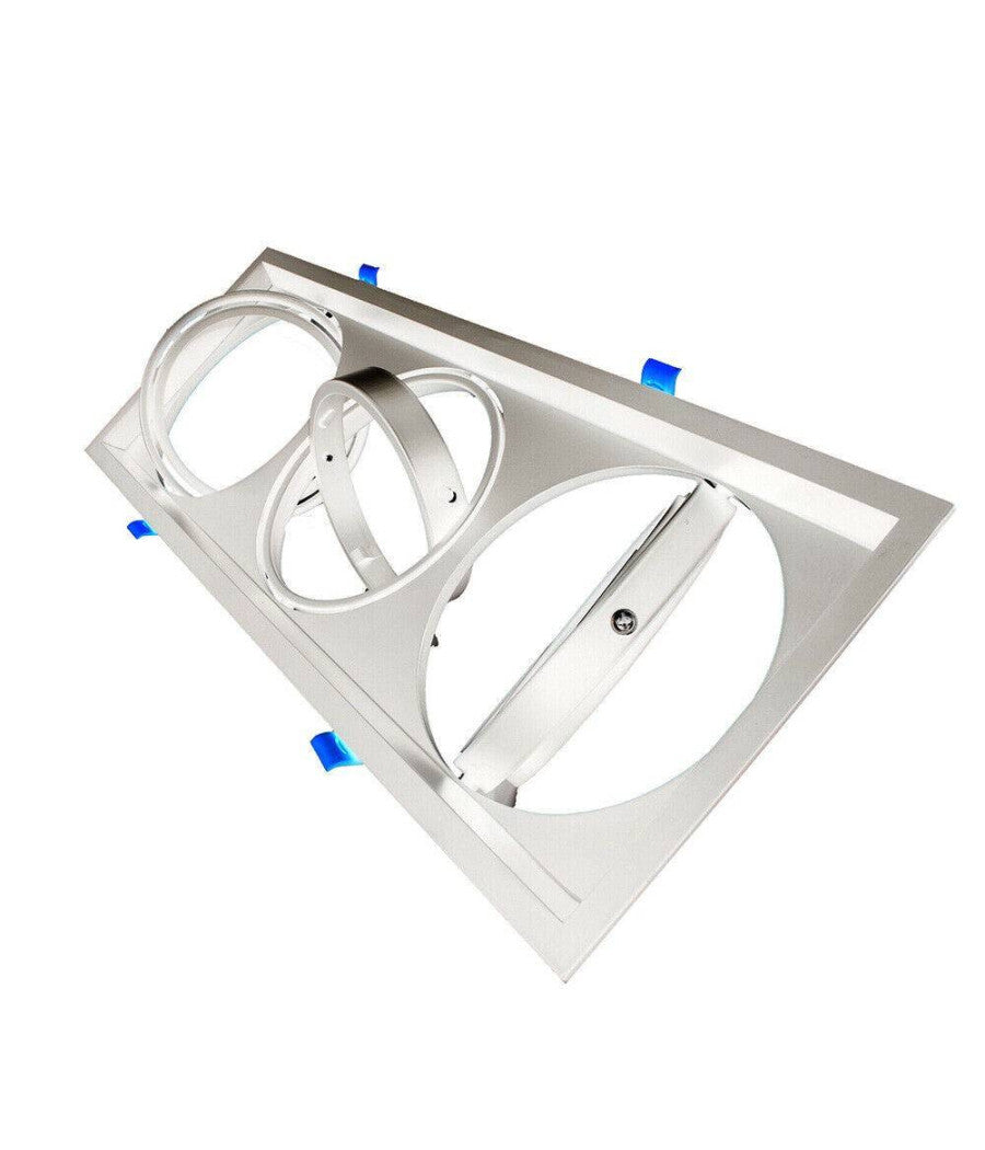 Portafaretti Incasso Triplo Per Faretto Ar111 Rettangolare Orientabile P-ar111-3         