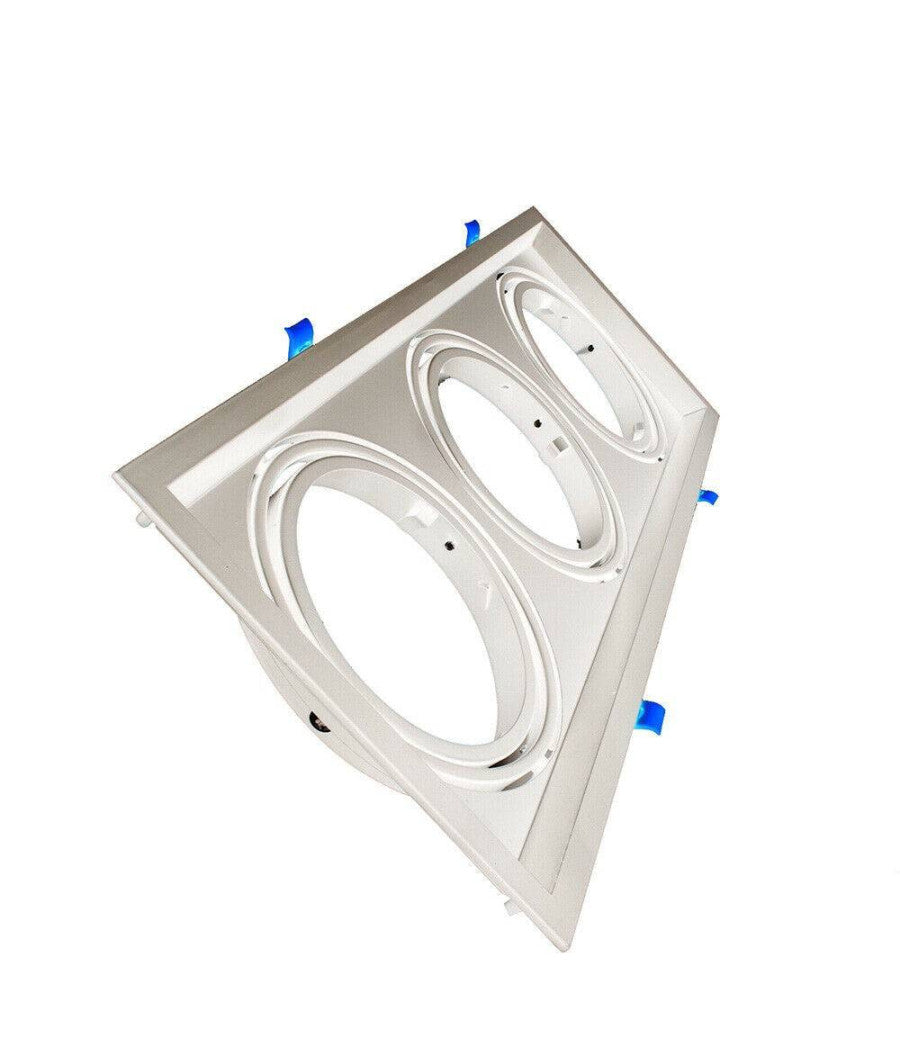 Portafaretti Incasso Triplo Per Faretto Ar111 Rettangolare Orientabile P-ar111-3         