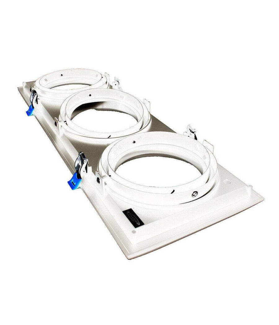 Portafaretti Incasso Triplo Per Faretto Ar111 Rettangolare Orientabile P-ar111-3         