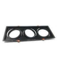 Portafaretti Incasso Triplo Per Faretto Ar111 Rettangolare Orientabile P-ar111-3         