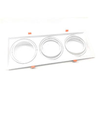 Portafaretti Incasso Triplo Per Faretto Ar111 Rettangolare Orientabile P-ar111-3         
