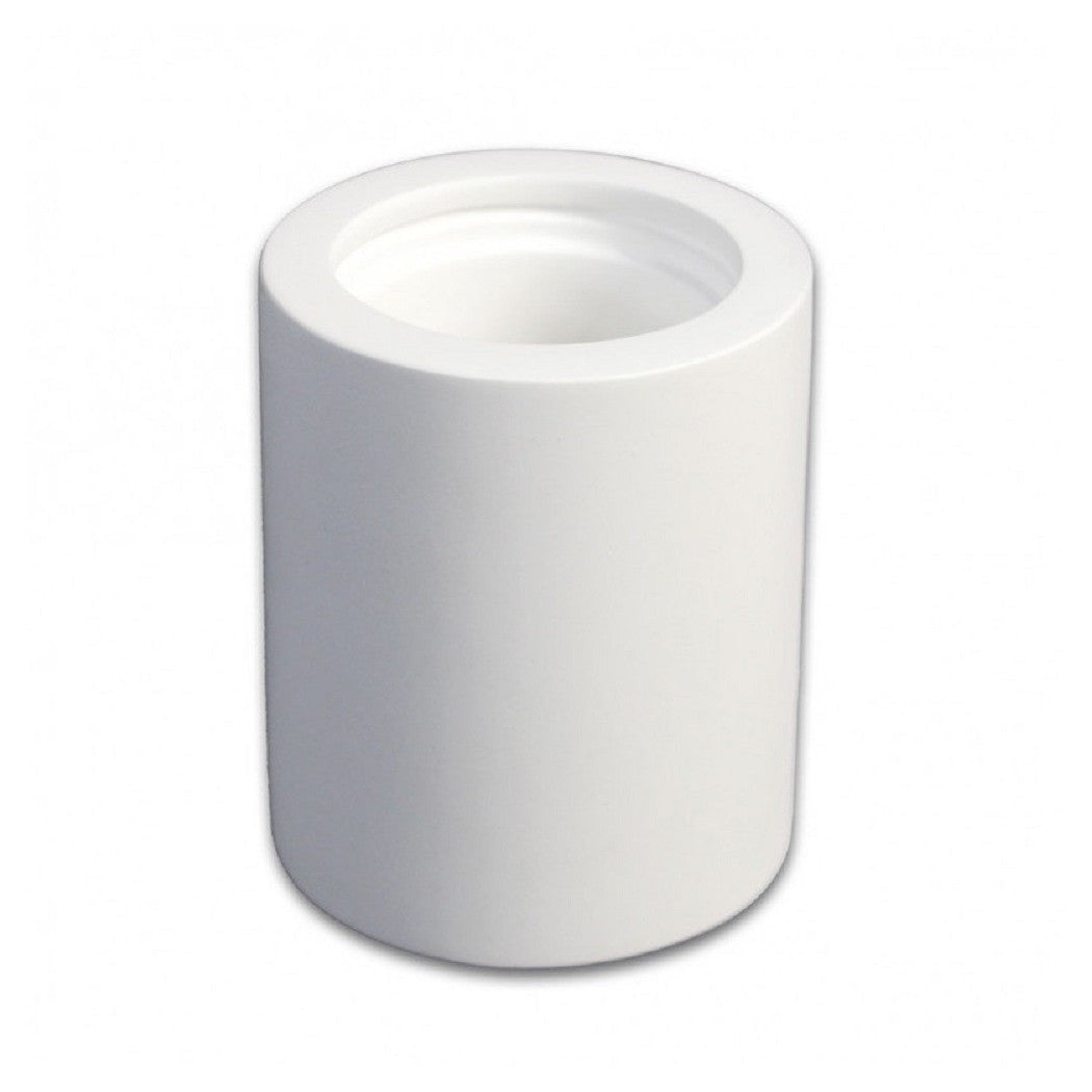 Trade Shop - Portafaretto A Cilindro Gesso Soffitto Verniciabile Supporto Faretti Gu10 Gs-c11 -