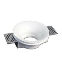 Portafaretto A Incasso In Gesso Scomparsa Tondo Supporto Faretto Gu10 Gs-13         