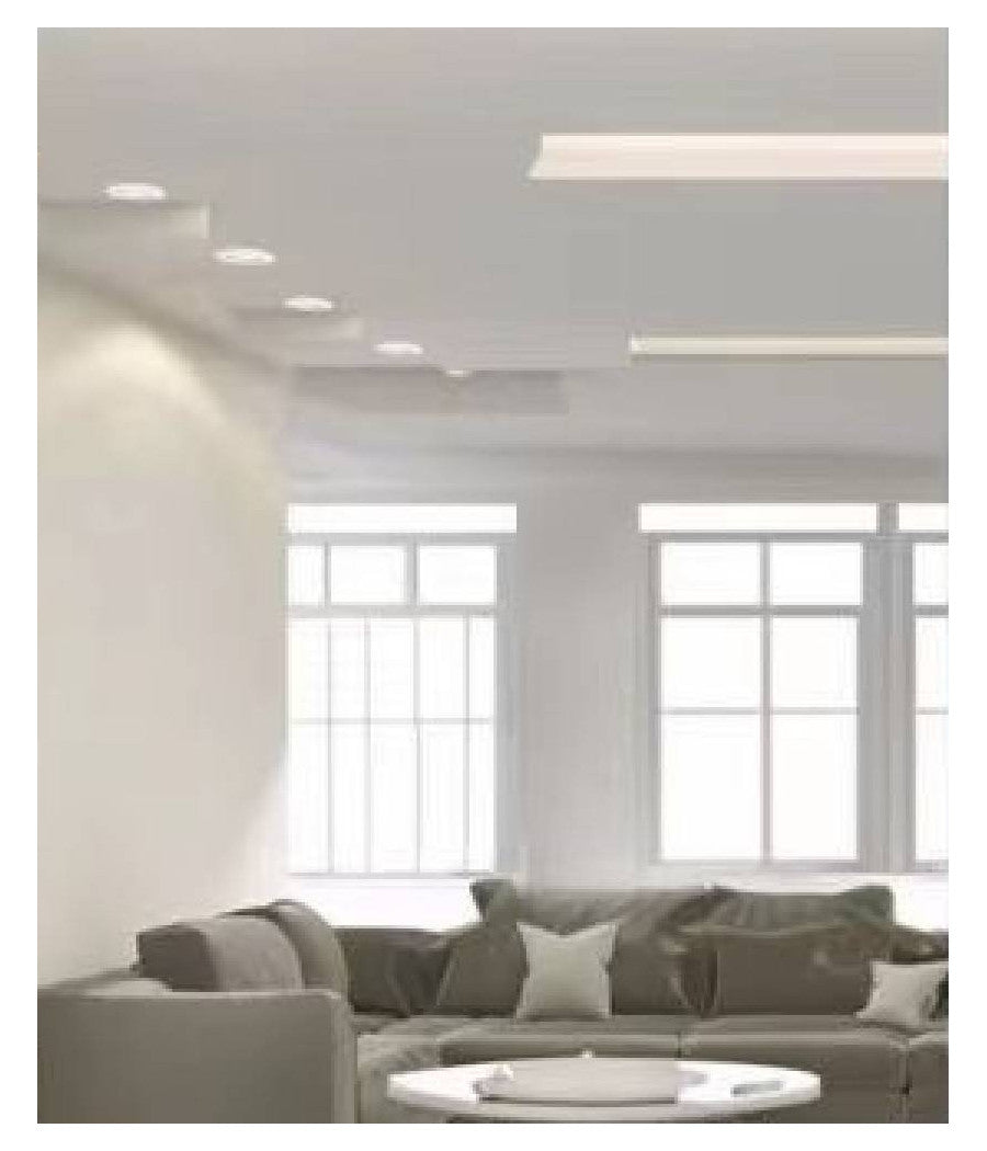 Portafaretto Ad Incasso Fisso Supporto Tondo Per Faretti Lampada In Alluminio P32  Bianco       