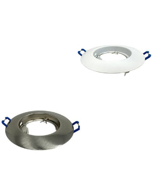 Portafaretto Ad Incasso Fisso Supporto Tondo Per Faretti Lampada In Alluminio P32         