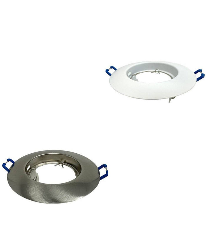 Portafaretto Ad Incasso Fisso Supporto Tondo Per Faretti Lampada In Alluminio P32         