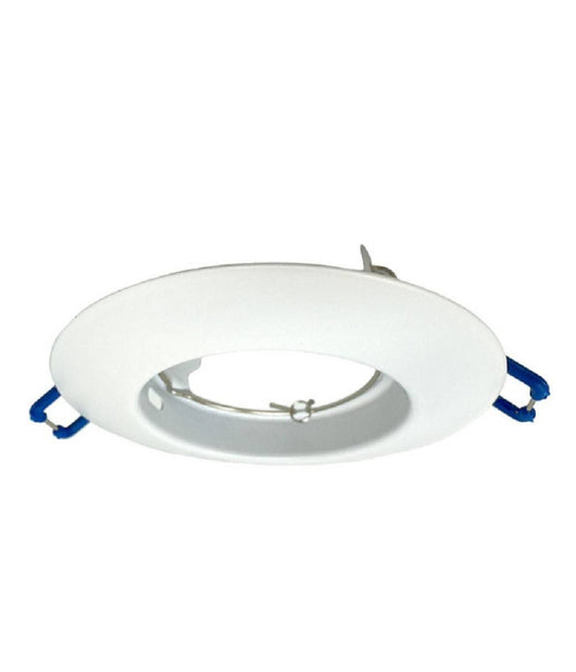 Portafaretto Ad Incasso Fisso Supporto Tondo Per Faretti Lampada In Alluminio P32  Bianco       