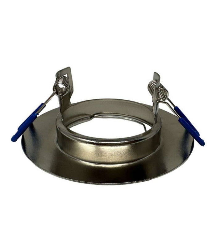 Portafaretto Ad Incasso Fisso Supporto Tondo Per Faretti Lampada In Alluminio P32  Argento       