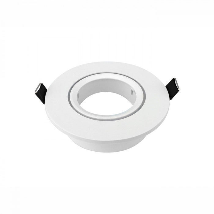 Portafaretto bianco rotondo orientabile da incasso