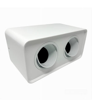 Portafaretto Doppio Orientabile Da Soffitto Bianco Per Faretto Gu10 Gu5.3 P34-b2         