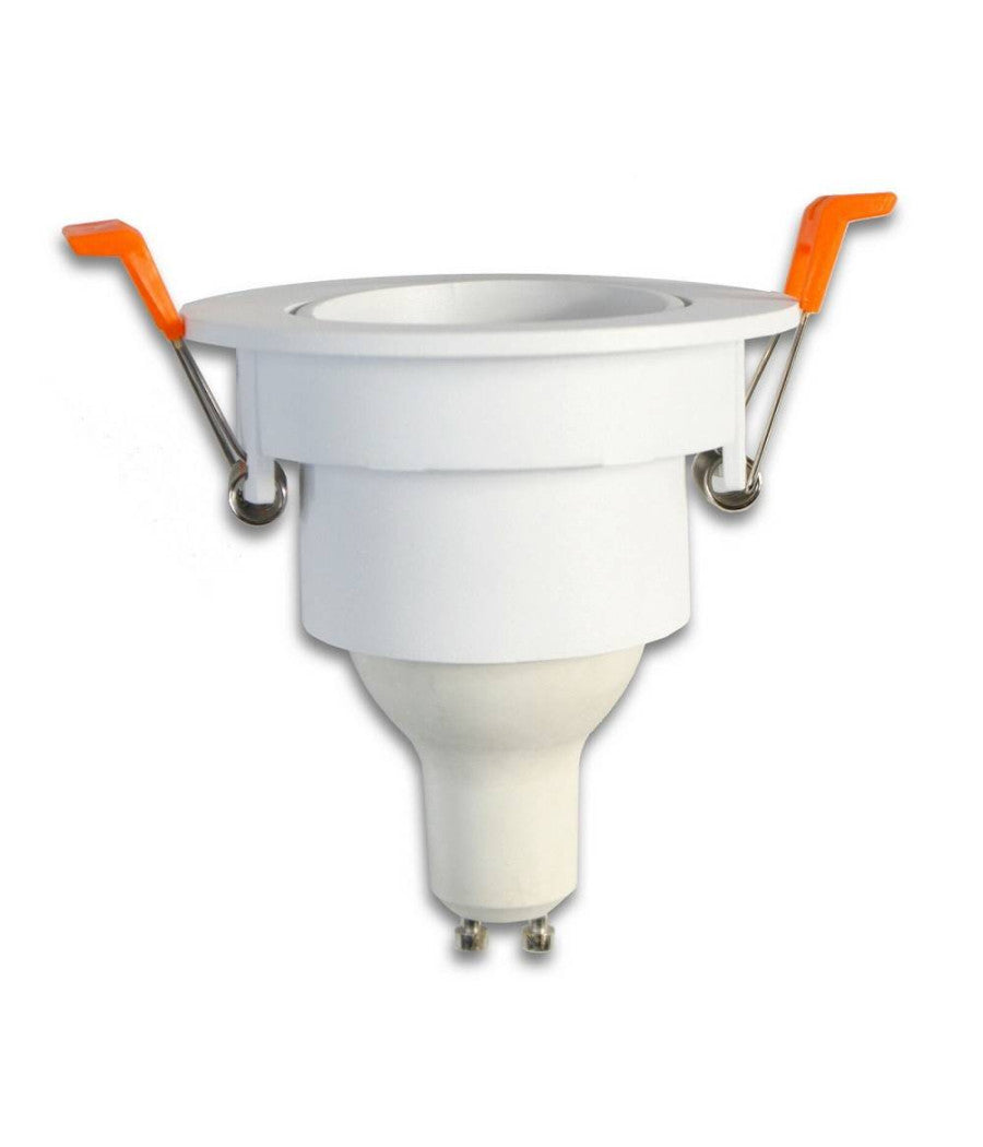 Portafaretto Foro Profondo Incasso Per Faretto Bianco Illuminazione Soffitto P22         