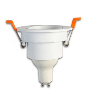 Portafaretto Foro Profondo Incasso Per Faretto Bianco Illuminazione Soffitto P22         