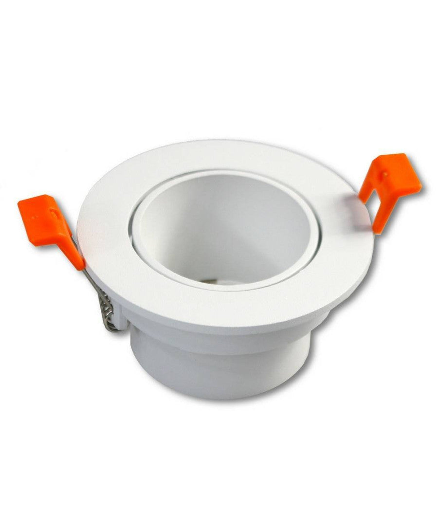 Portafaretto Foro Profondo Incasso Per Faretto Bianco Illuminazione Soffitto P22         