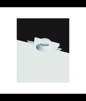 Portafaretto In Gesso A Incasso Verniciabile Rotondo Supporto Faretto Gu10 Gs-22         